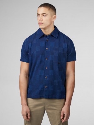 Camicie Ben Sherman B by Ben Sherman Indigo Check Blu Marino | 237895-YBZ