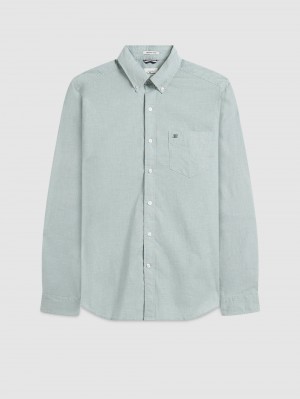 Camicie Ben Sherman Brighton Oxford Organic Green Verdi | 092756-IZJ