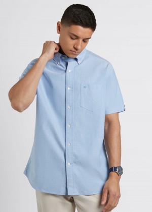 Camicie Ben Sherman Brighton Oxford Organic Blu | 974051-HNC