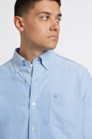 Camicie Ben Sherman Brighton Oxford Organic Blu | 420793-NSU