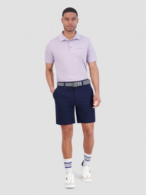 Magliette Polo Ben Sherman Solid Air Pique Sports Fit Viola | 058732-VID