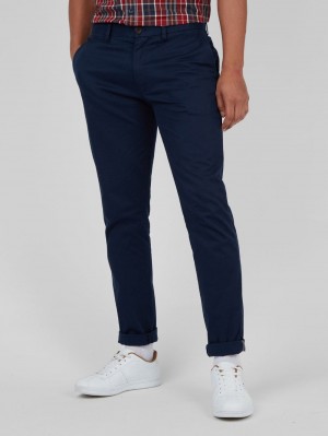 Pantaloni Ben Sherman Signature Skinny Stretch Chino Blu Marino | 618943-DNV