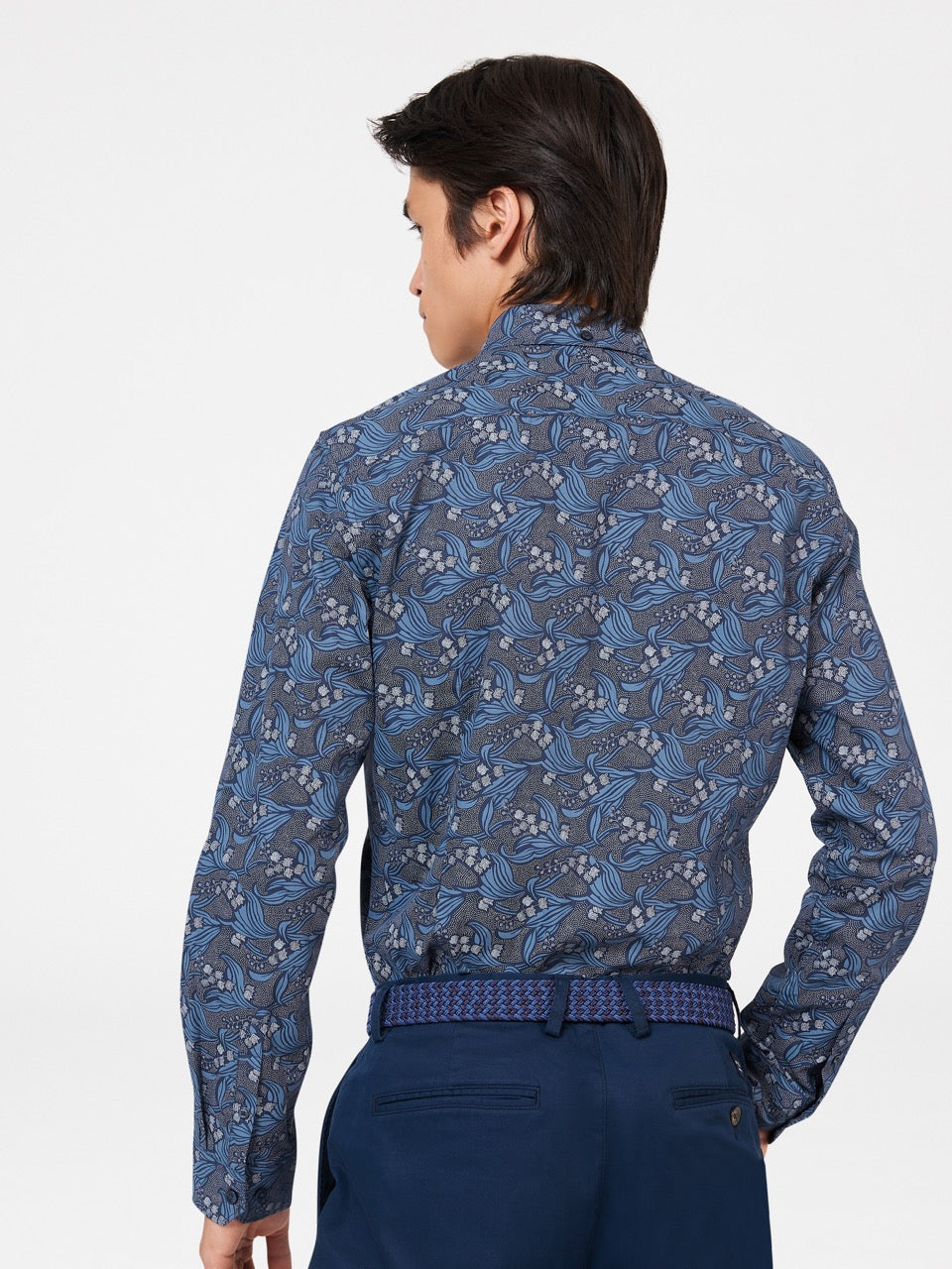 Camicie Ben Sherman Art Nouveau Floral Blu Marino | 714806-AJE