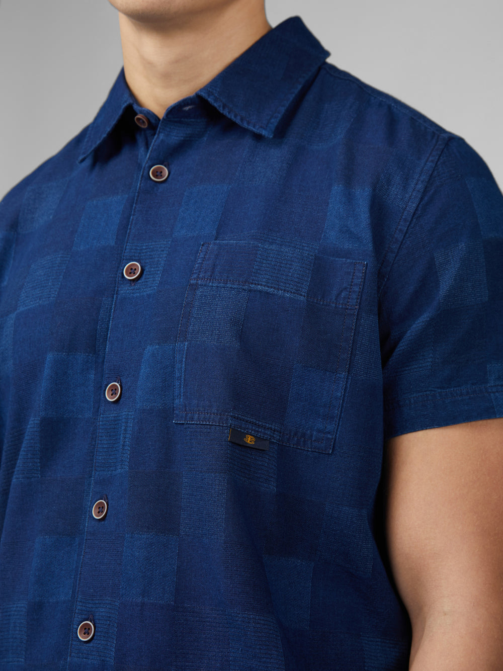 Camicie Ben Sherman B by Ben Sherman Indigo Check Blu Marino | 248970-VYH