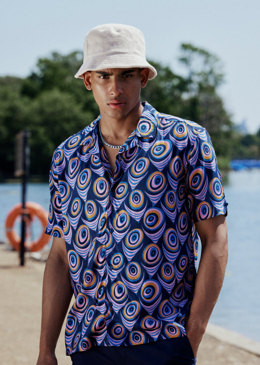 Camicie Ben Sherman B by Ben Sherman Psychedelic Print Viola | 690834-RHA