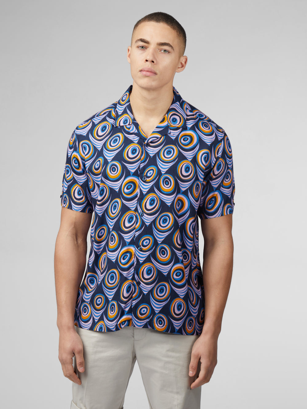 Camicie Ben Sherman B by Ben Sherman Psychedelic Print Viola | 690834-RHA