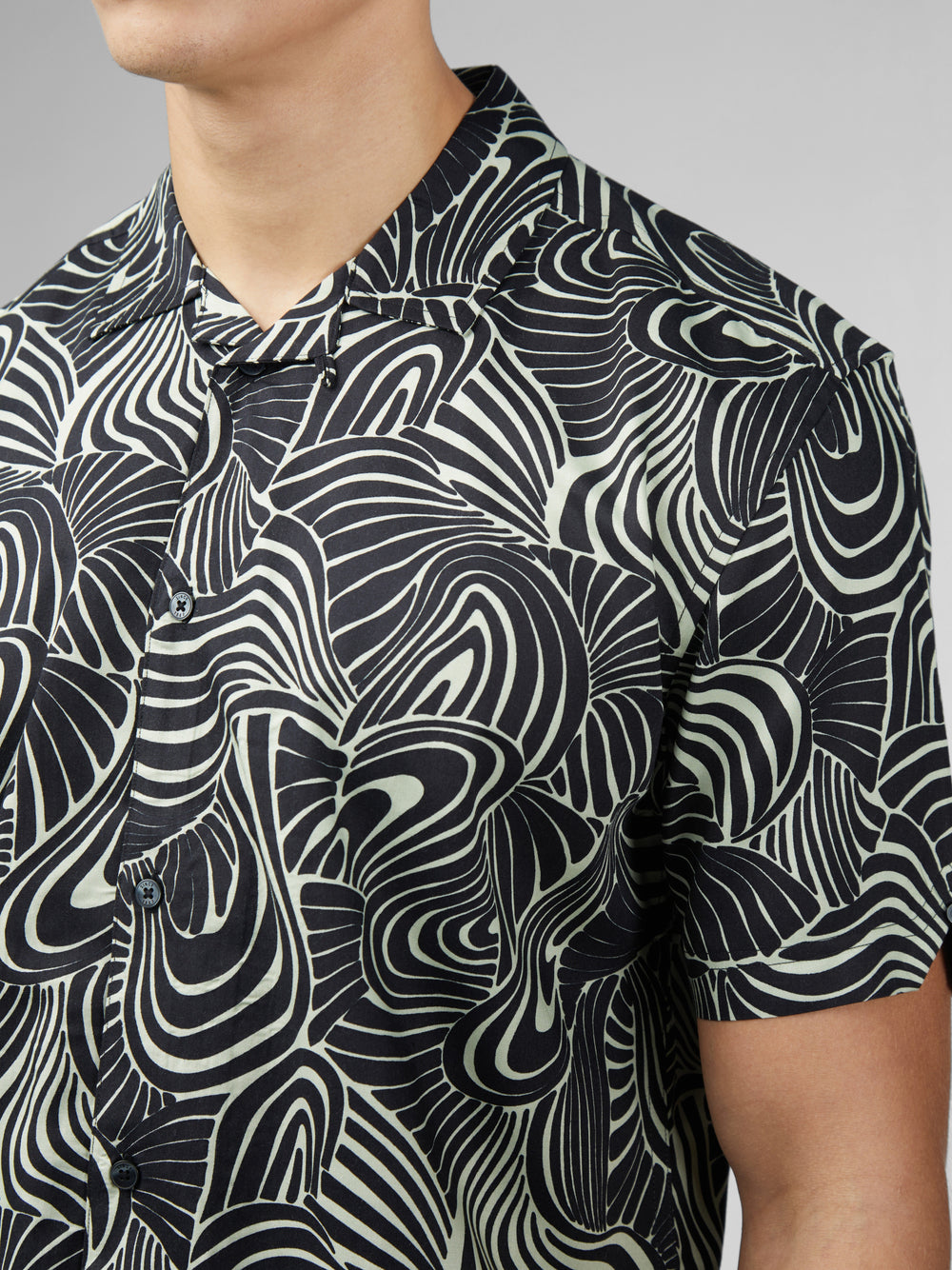 Camicie Ben Sherman B by Ben Sherman Psychedelic Swirl Print Menta | 801934-ANZ