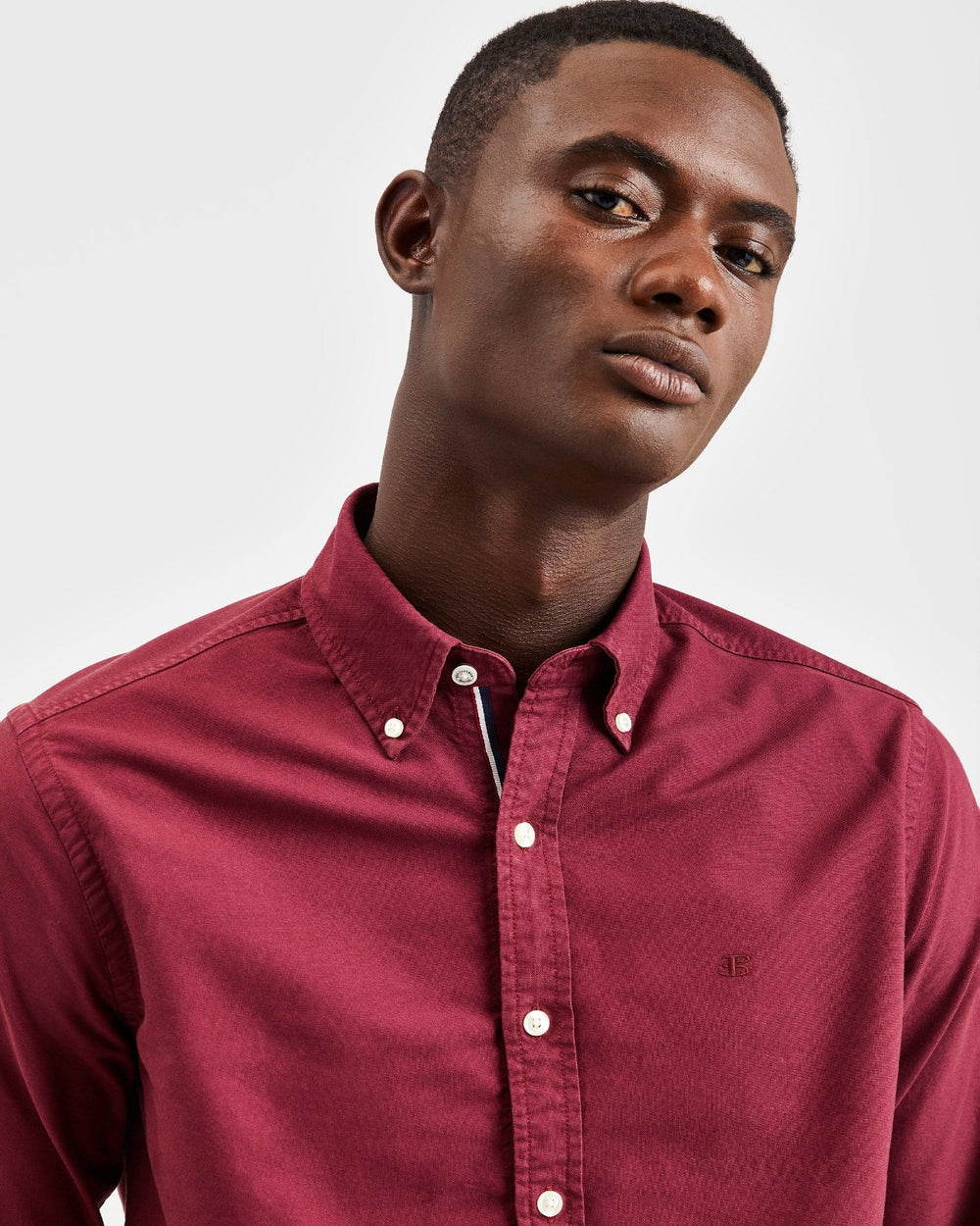 Camicie Ben Sherman Beatnik Oxford Garment Dye Bordeaux | 237801-ZSX