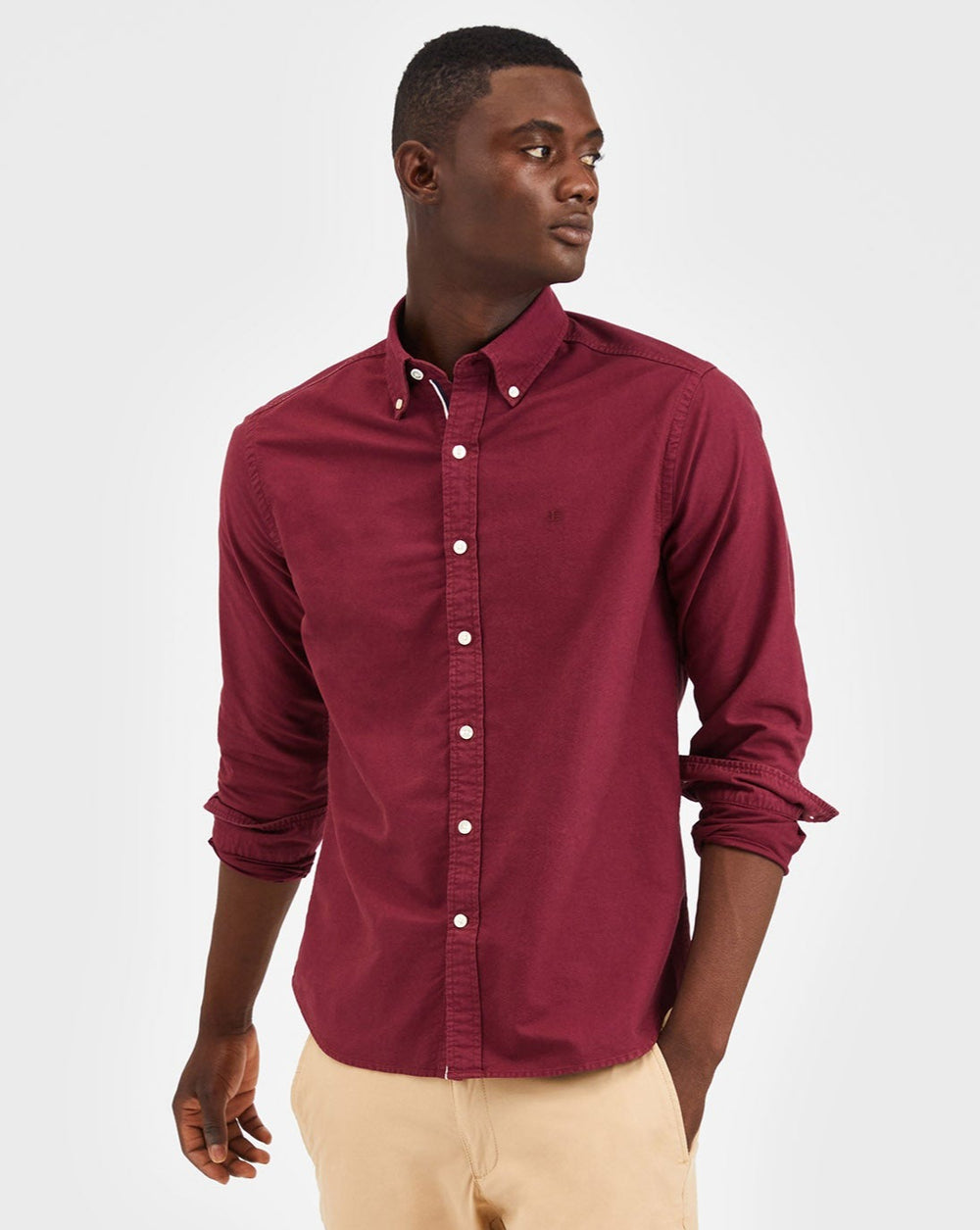 Camicie Ben Sherman Beatnik Oxford Garment Dye Bordeaux | 237801-ZSX