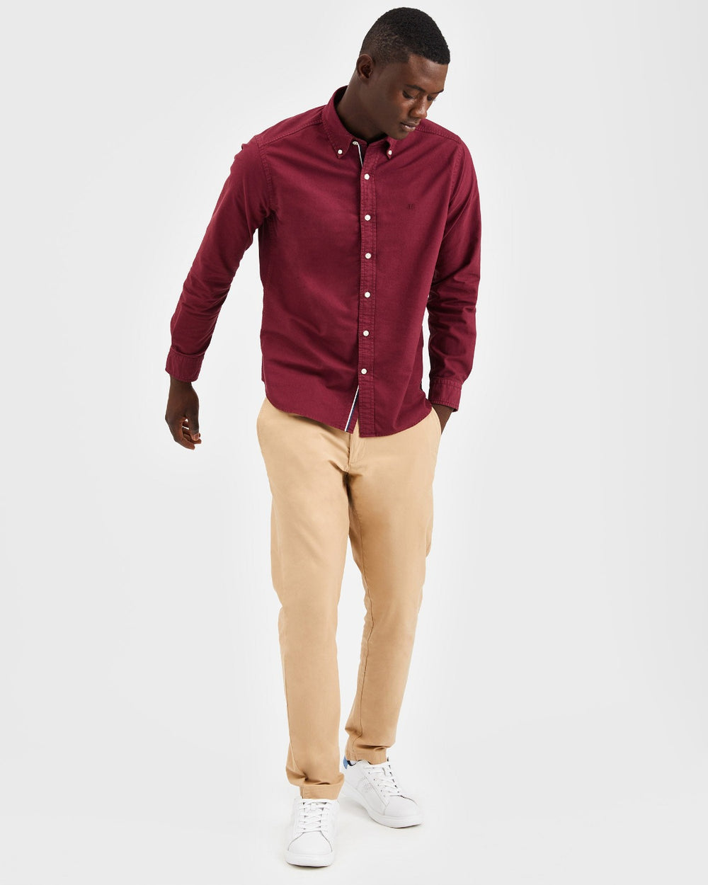 Camicie Ben Sherman Beatnik Oxford Garment Dye Bordeaux | 237801-ZSX