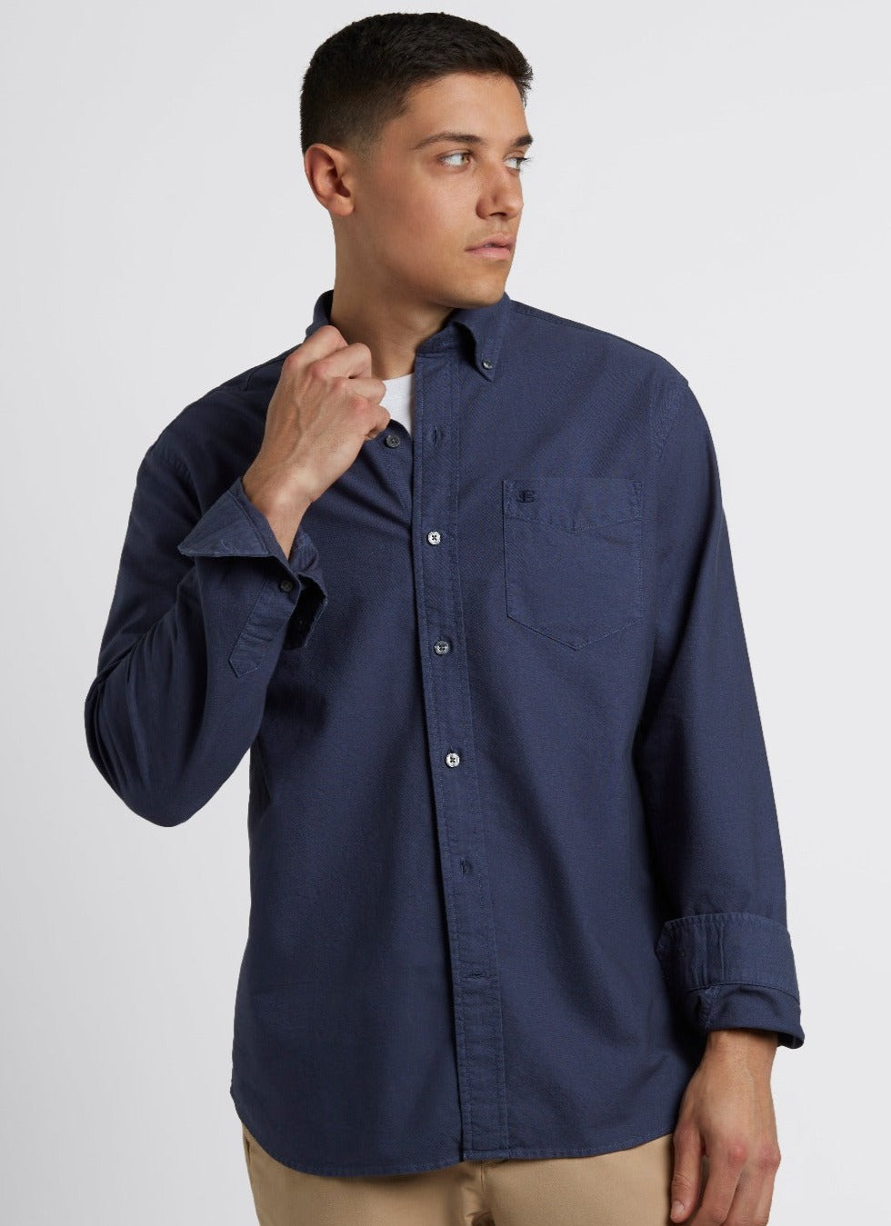 Camicie Ben Sherman Beatnik Oxford Garment Dye Indaco | 263548-DNG