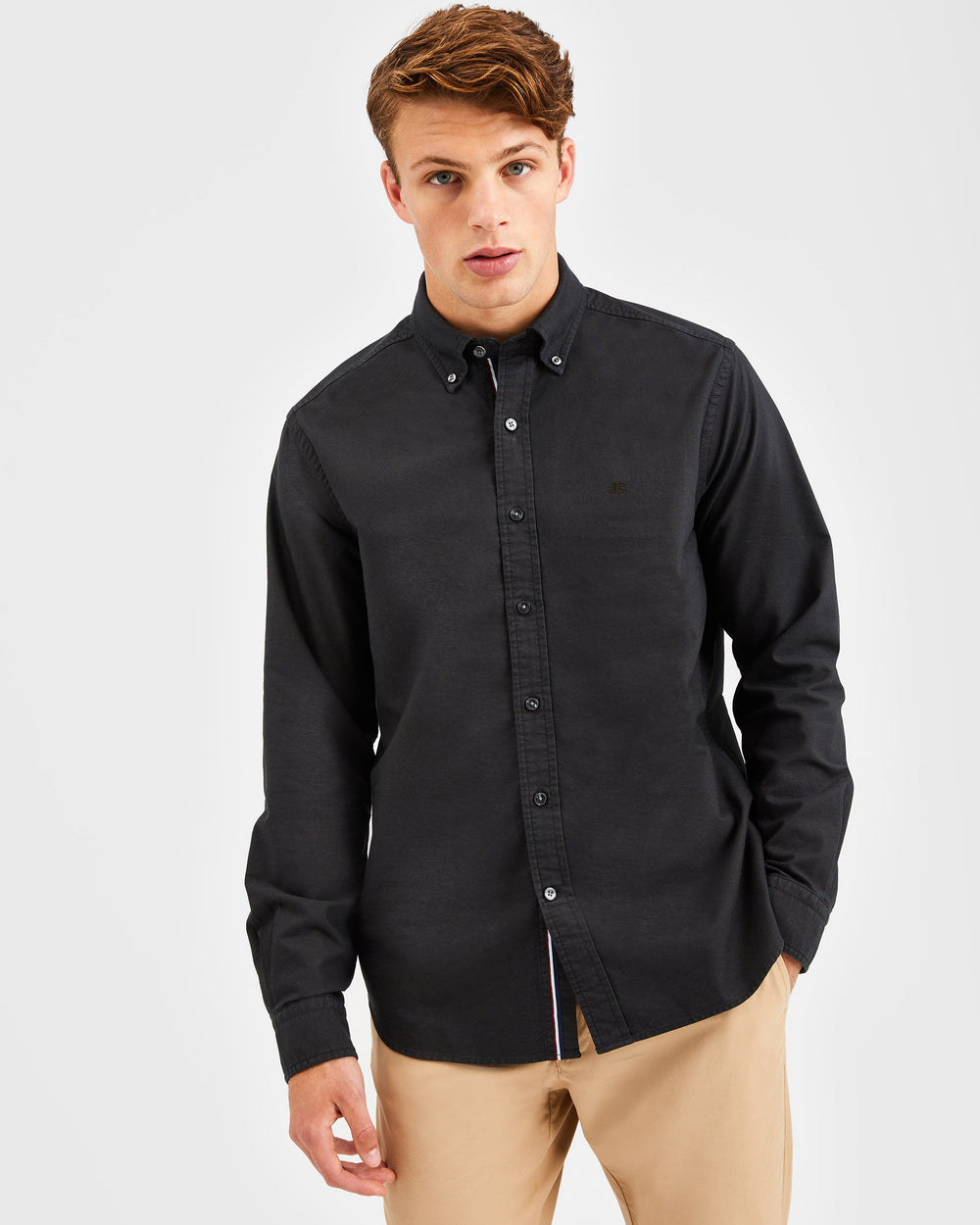 Camicie Ben Sherman Beatnik Oxford Garment Dye Nere | 810237-MLE