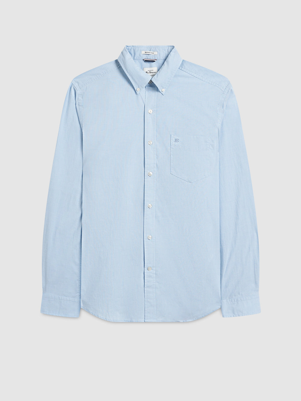 Camicie Ben Sherman Beatnik Wash Long-Sleeve Blu | 238675-LEM