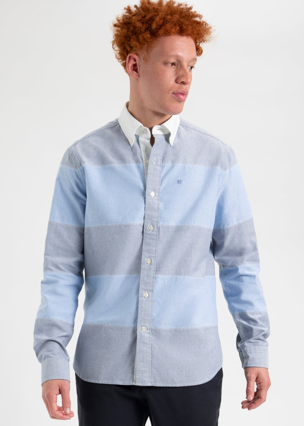 Camicie Ben Sherman Brighton Oxford Garment Dye Rugby Blu | 176549-BCT