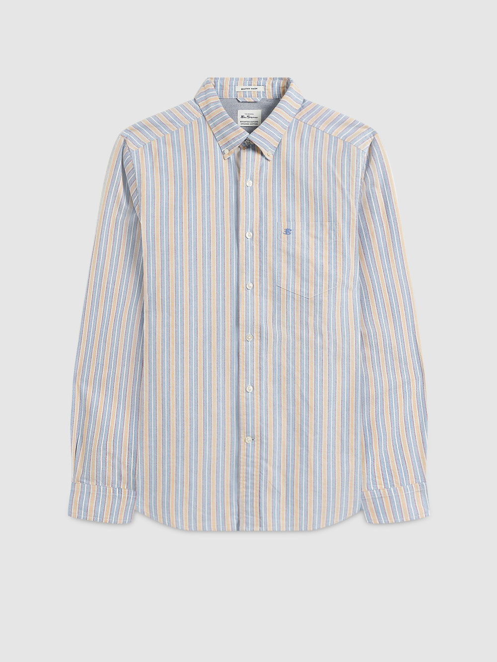 Camicie Ben Sherman Brighton Oxford Organic Blu Colorate | 845376-OLW