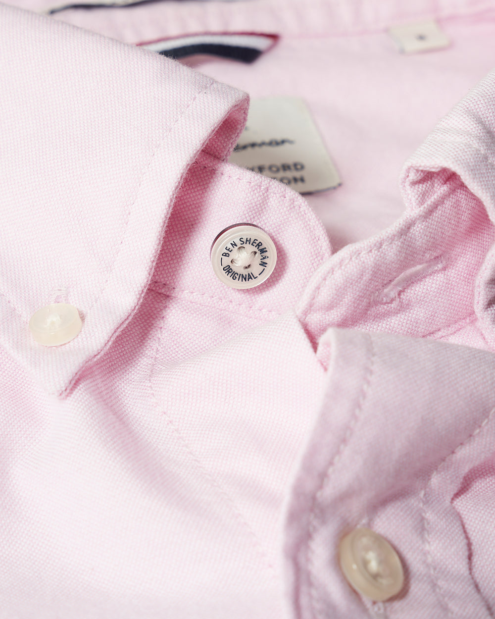 Camicie Ben Sherman Brighton Oxford Organic Rosa | 419375-KPB