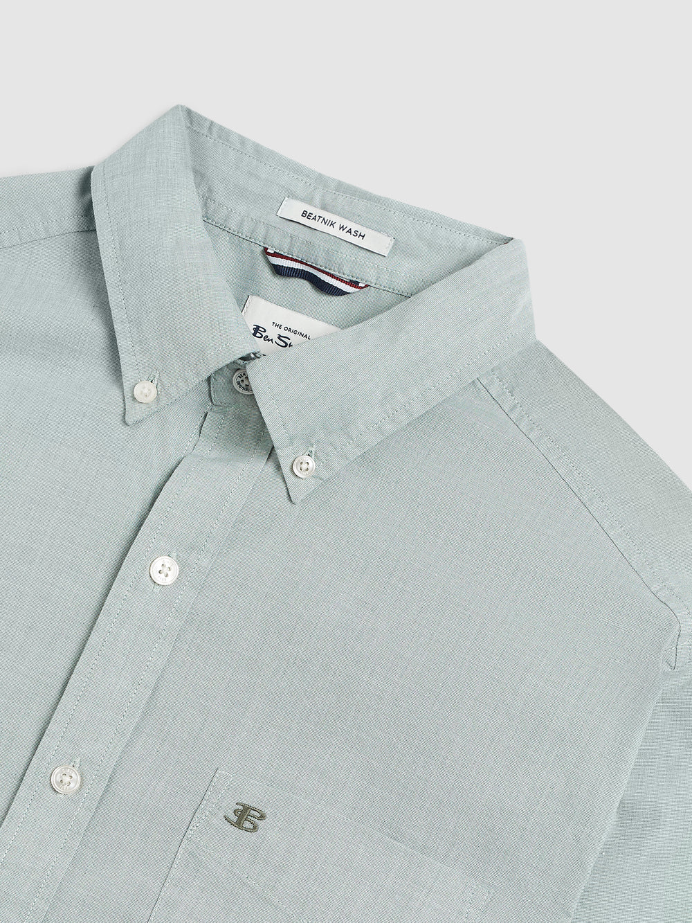 Camicie Ben Sherman Brighton Oxford Organic Green Verdi | 092756-IZJ