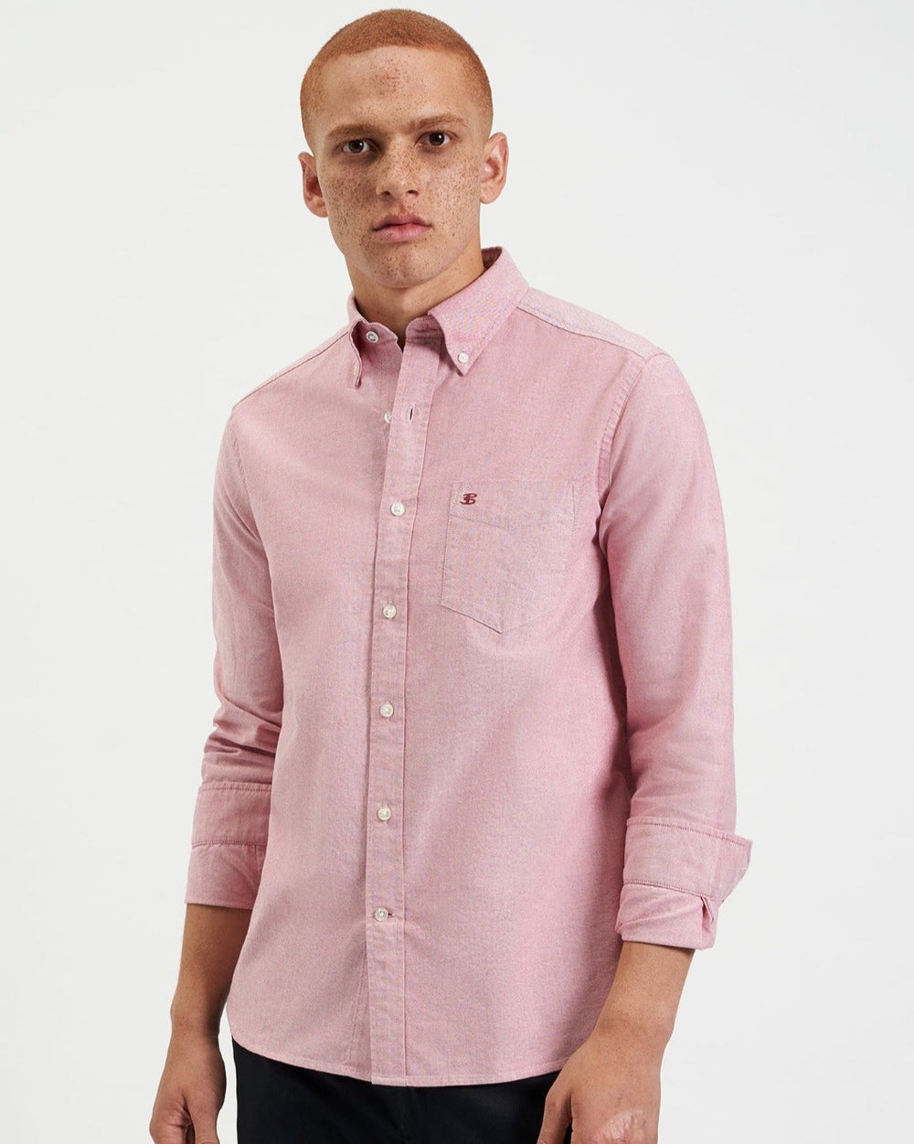 Camicie Ben Sherman Brighton Oxford Organic Rosse Chiaro | 835617-RMO