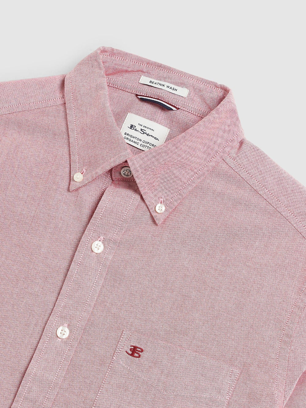 Camicie Ben Sherman Brighton Oxford Organic Rosse Chiaro | 835617-RMO