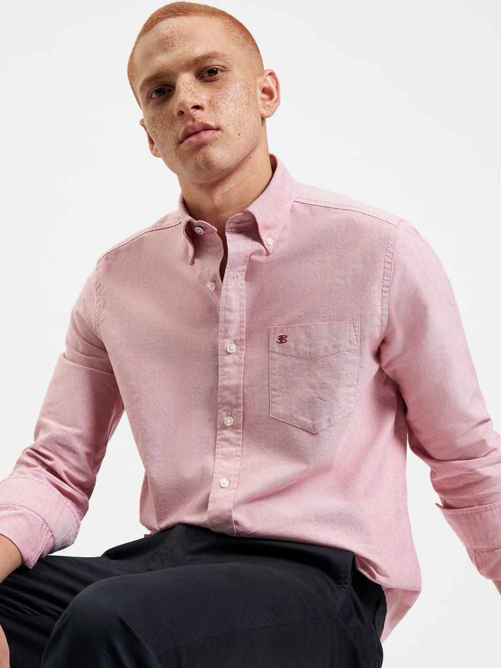 Camicie Ben Sherman Brighton Oxford Organic Rosse Chiaro | 835617-RMO