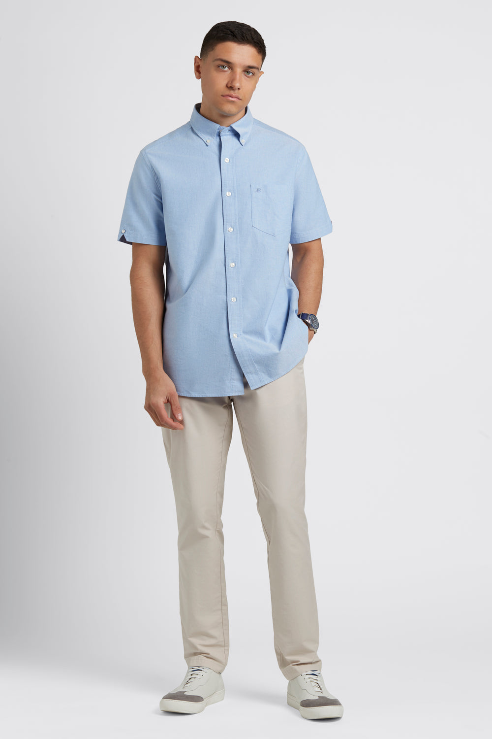 Camicie Ben Sherman Brighton Oxford Organic Blu | 974051-HNC