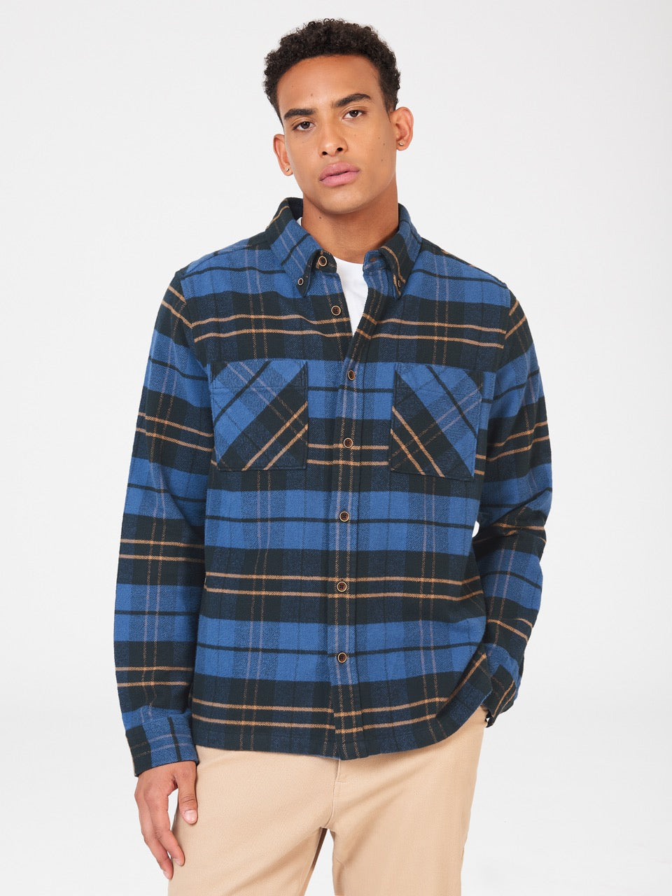 Camicie Ben Sherman Brushed Ivy Check Blu | 093741-FXL