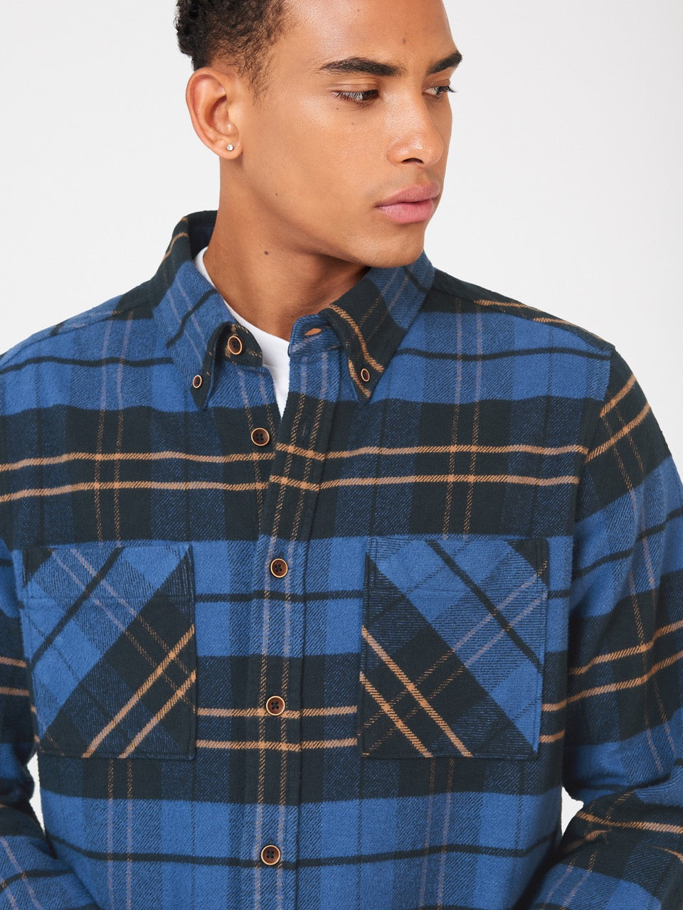 Camicie Ben Sherman Brushed Ivy Check Blu | 093741-FXL