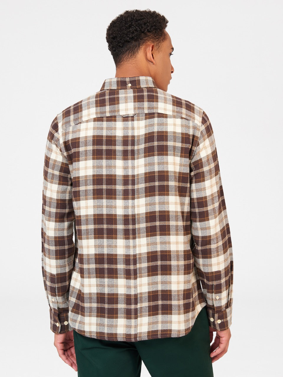 Camicie Ben Sherman Brushed Plain Check Cioccolato | 261840-TLK