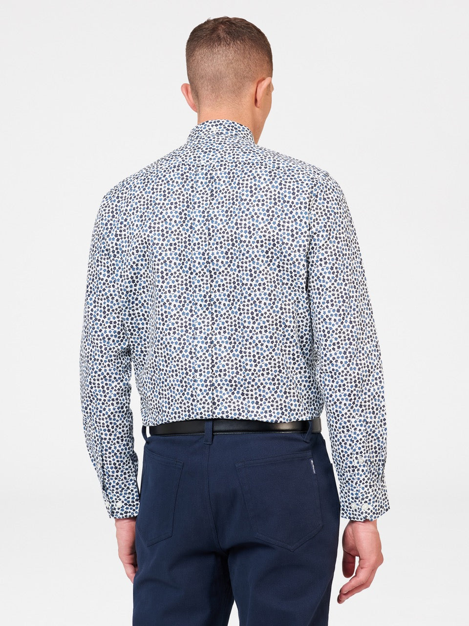 Camicie Ben Sherman Ditsy Floral Print Long Sleeve Bianche | 069215-SZC