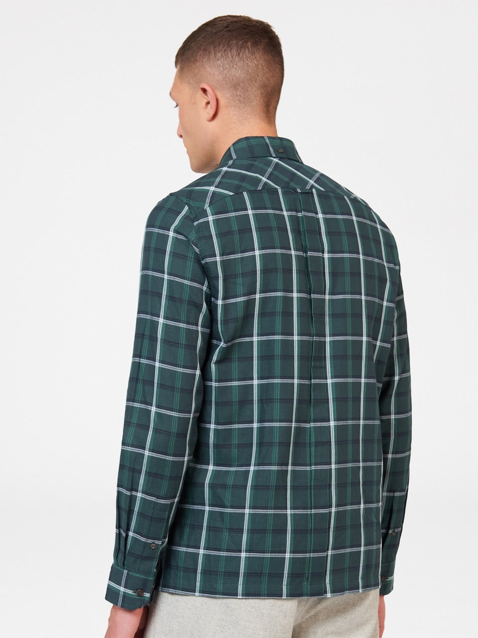 Camicie Ben Sherman Grid Check Verdi | 492360-GBO