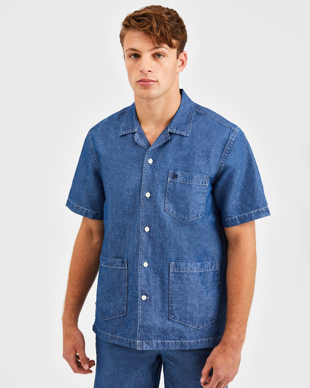 Camicie Ben Sherman Hastings Garment Dye Chambray Indaco | 623805-XKZ