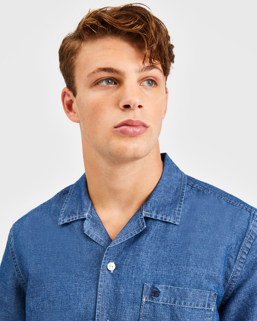 Camicie Ben Sherman Hastings Garment Dye Chambray Indaco | 623805-XKZ