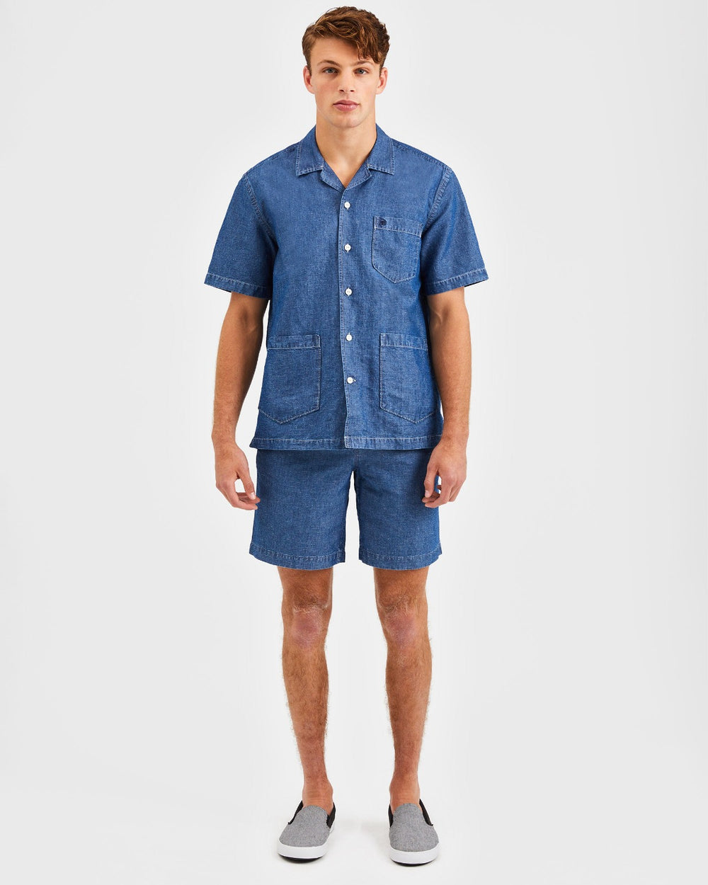 Camicie Ben Sherman Hastings Garment Dye Chambray Indaco | 623805-XKZ