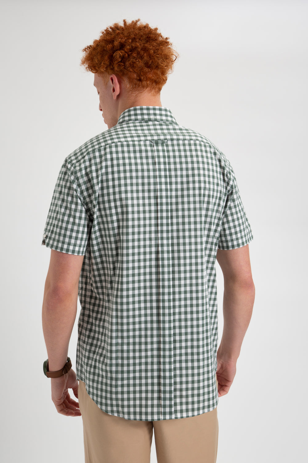 Camicie Ben Sherman House Poplin Gingham Verde Oliva | 298176-ZBI