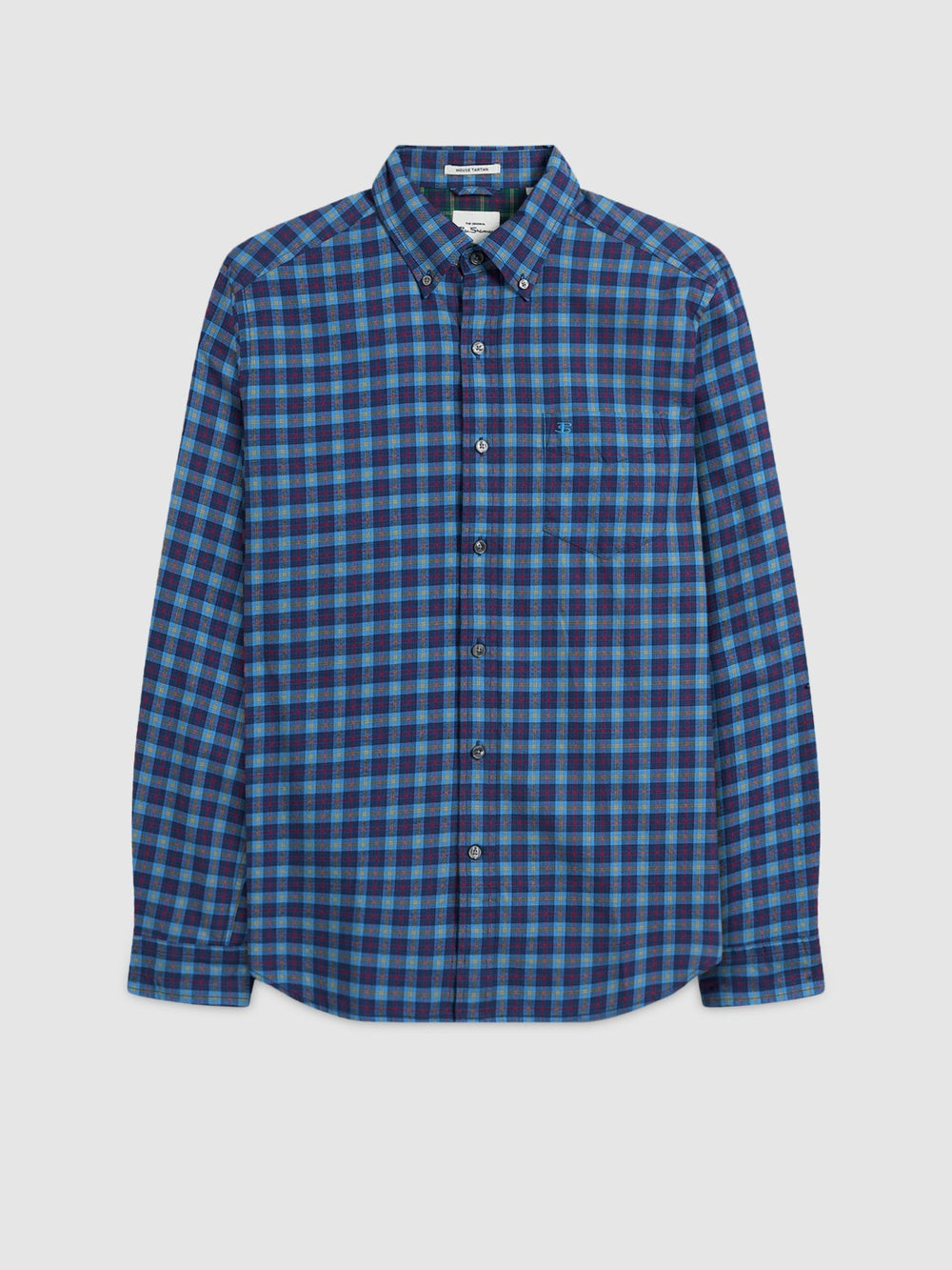 Camicie Ben Sherman House Tartan Twill Blu Marino | 637921-VDZ