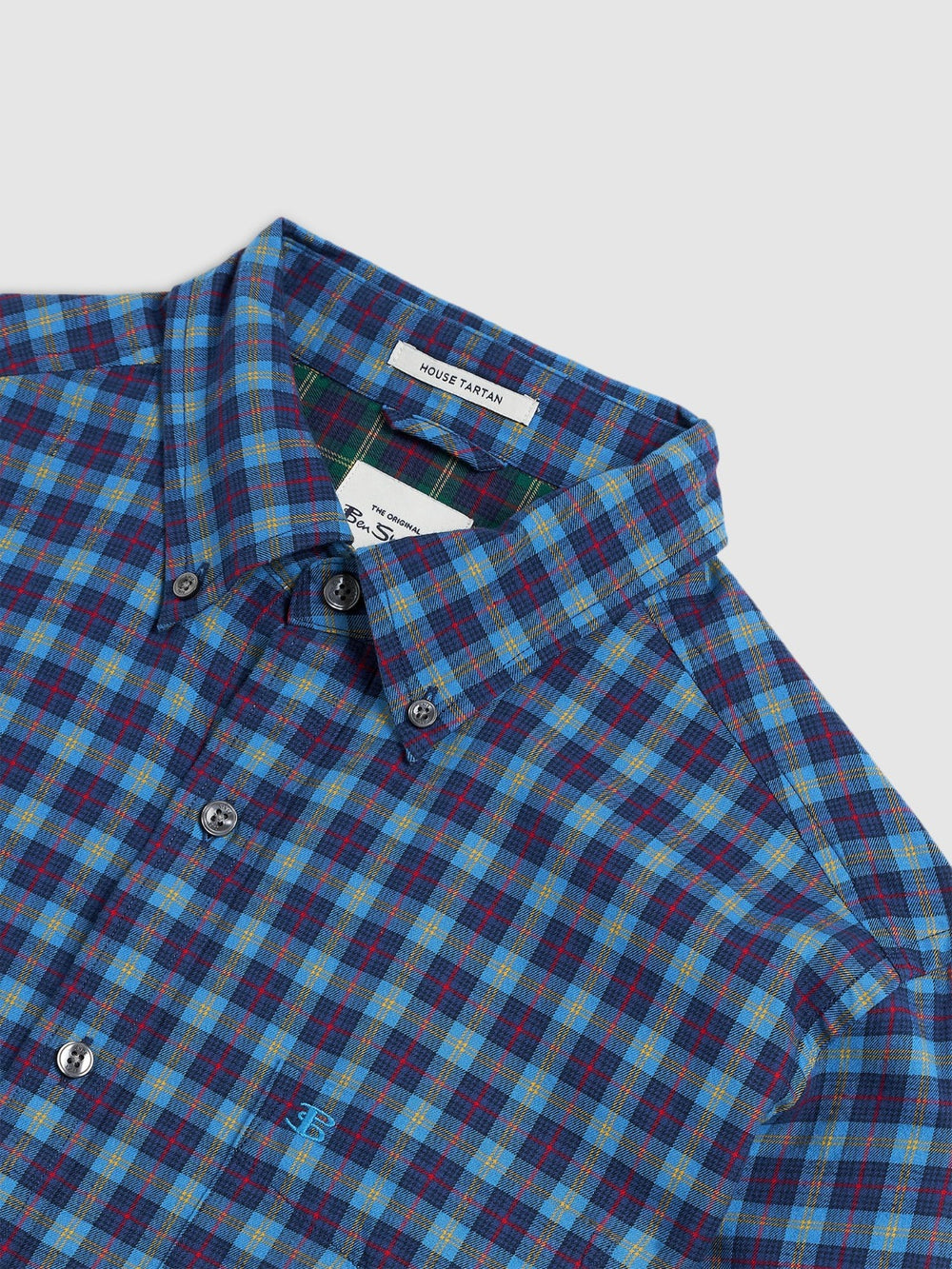 Camicie Ben Sherman House Tartan Twill Blu Marino | 637921-VDZ