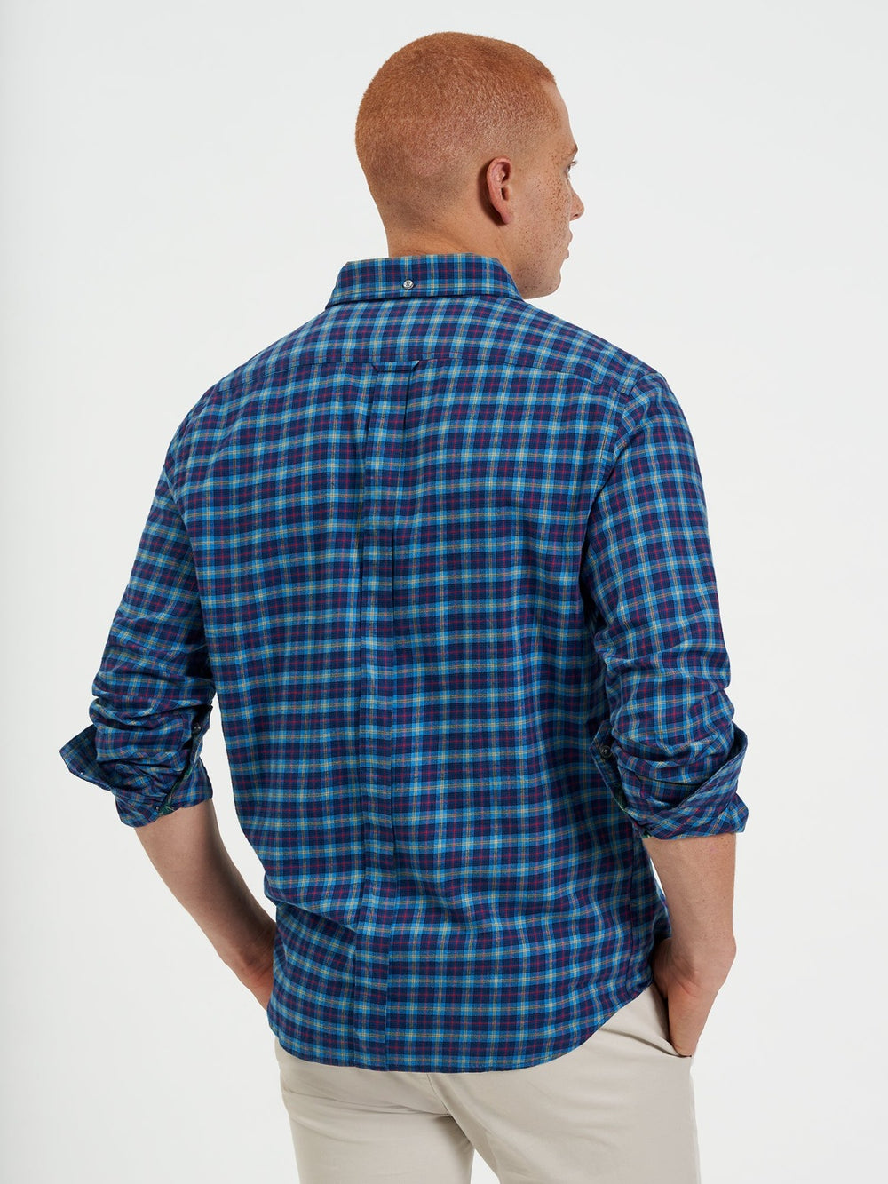 Camicie Ben Sherman House Tartan Twill Blu Marino | 637921-VDZ