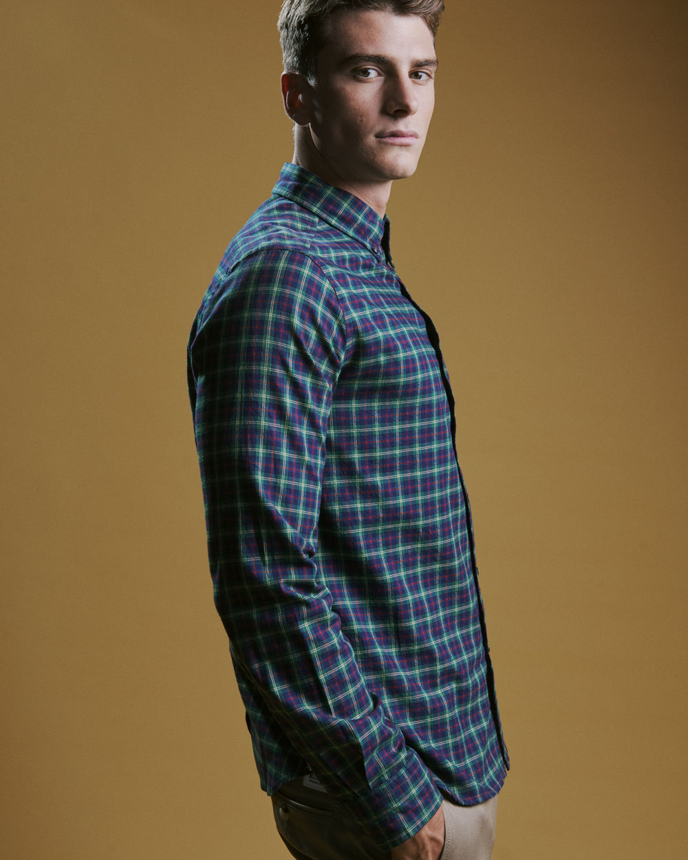 Camicie Ben Sherman House Tartan Twill Verdi | 064235-XCW