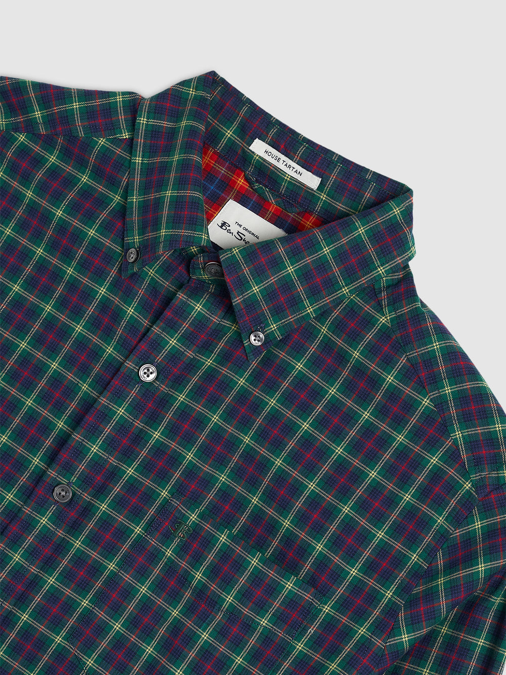 Camicie Ben Sherman House Tartan Twill Verdi | 064235-XCW