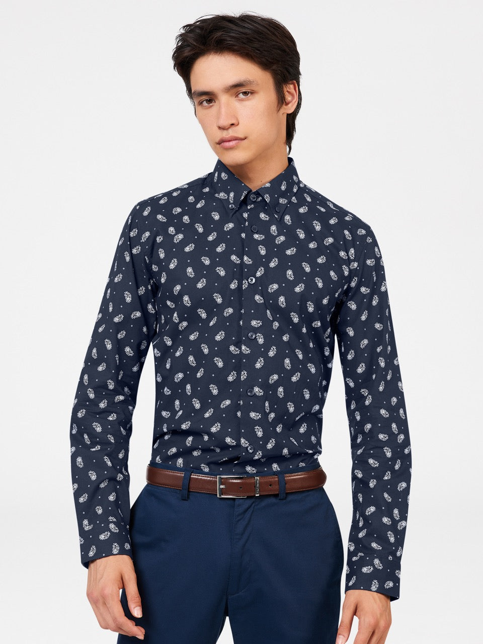 Camicie Ben Sherman Micro Paisley Blu Marino | 260435-ACS