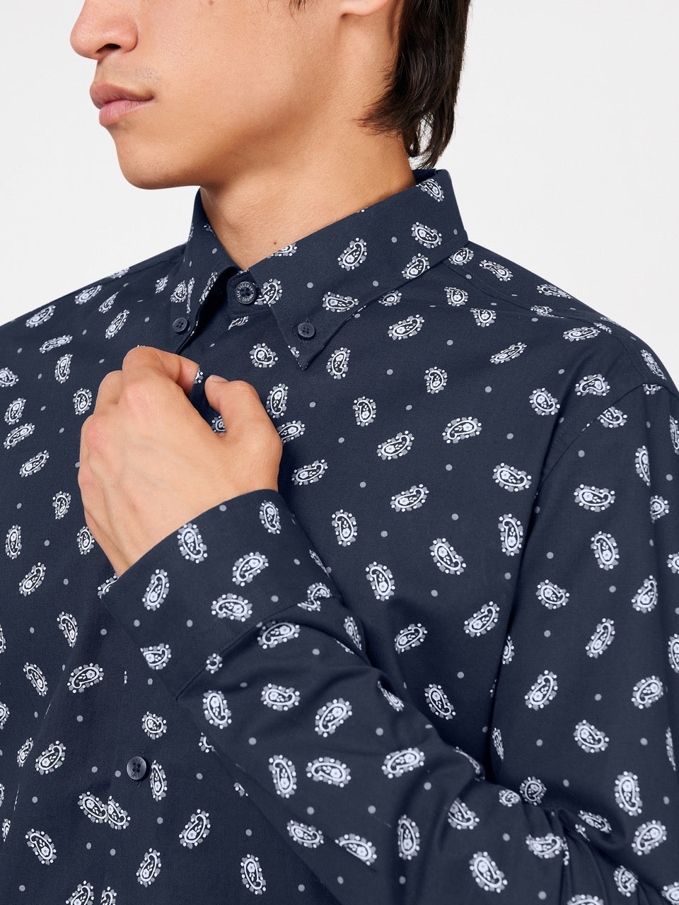 Camicie Ben Sherman Micro Paisley Blu Marino | 260435-ACS