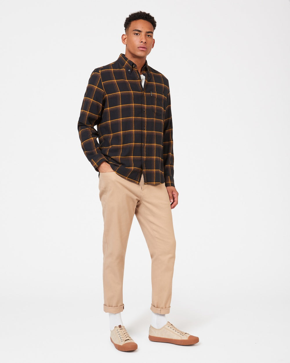 Camicie Ben Sherman Oversized Brushed Check Nere | 608317-BMI