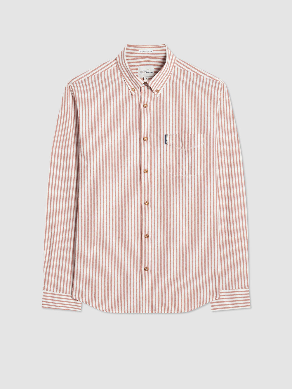 Camicie Ben Sherman Recycled Cotton Oxford Stripe Arancioni | 710826-PIW