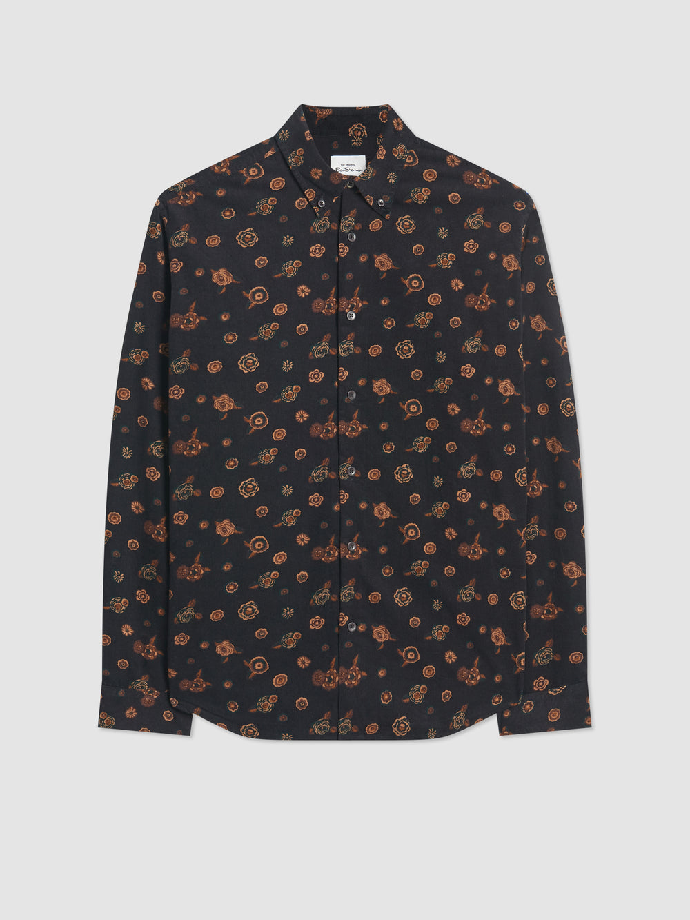 Camicie Ben Sherman Retro Floral Print Corduroy Nere | 745862-BUK