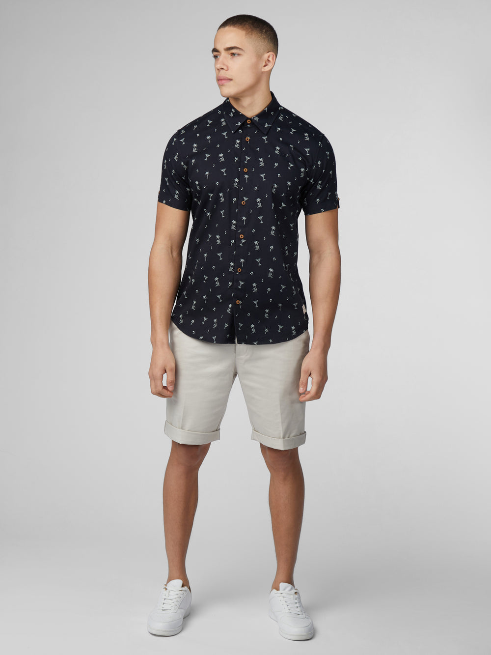 Camicie Ben Sherman Scattered Nere | 236571-ATW