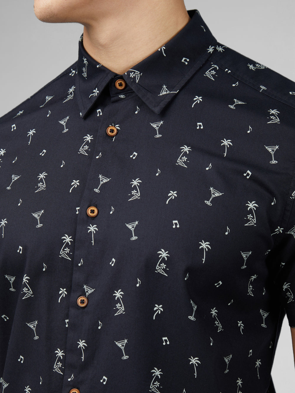 Camicie Ben Sherman Scattered Nere | 236571-ATW