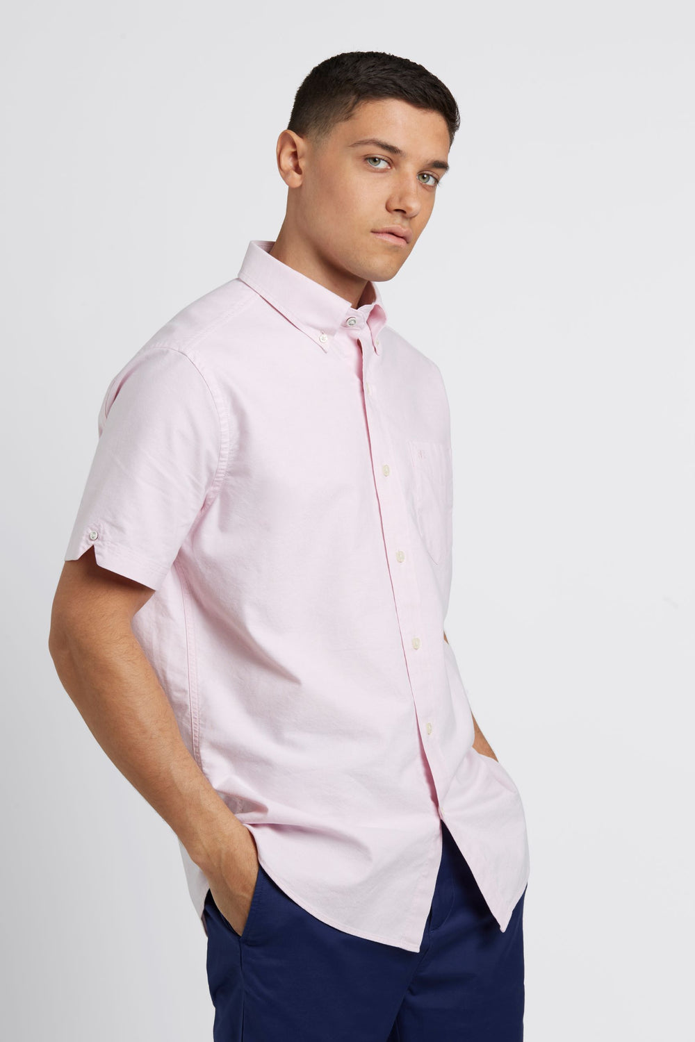 Camicie Ben Sherman Short Sleeve Brighton Oxford Organic Rosa | 918570-VSK