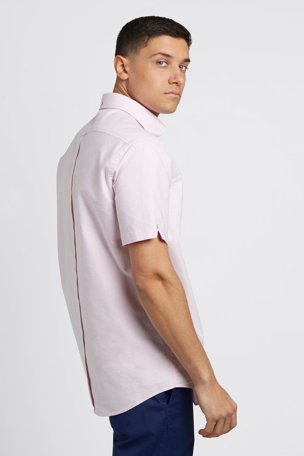 Camicie Ben Sherman Short Sleeve Brighton Oxford Organic Rosa | 918570-VSK