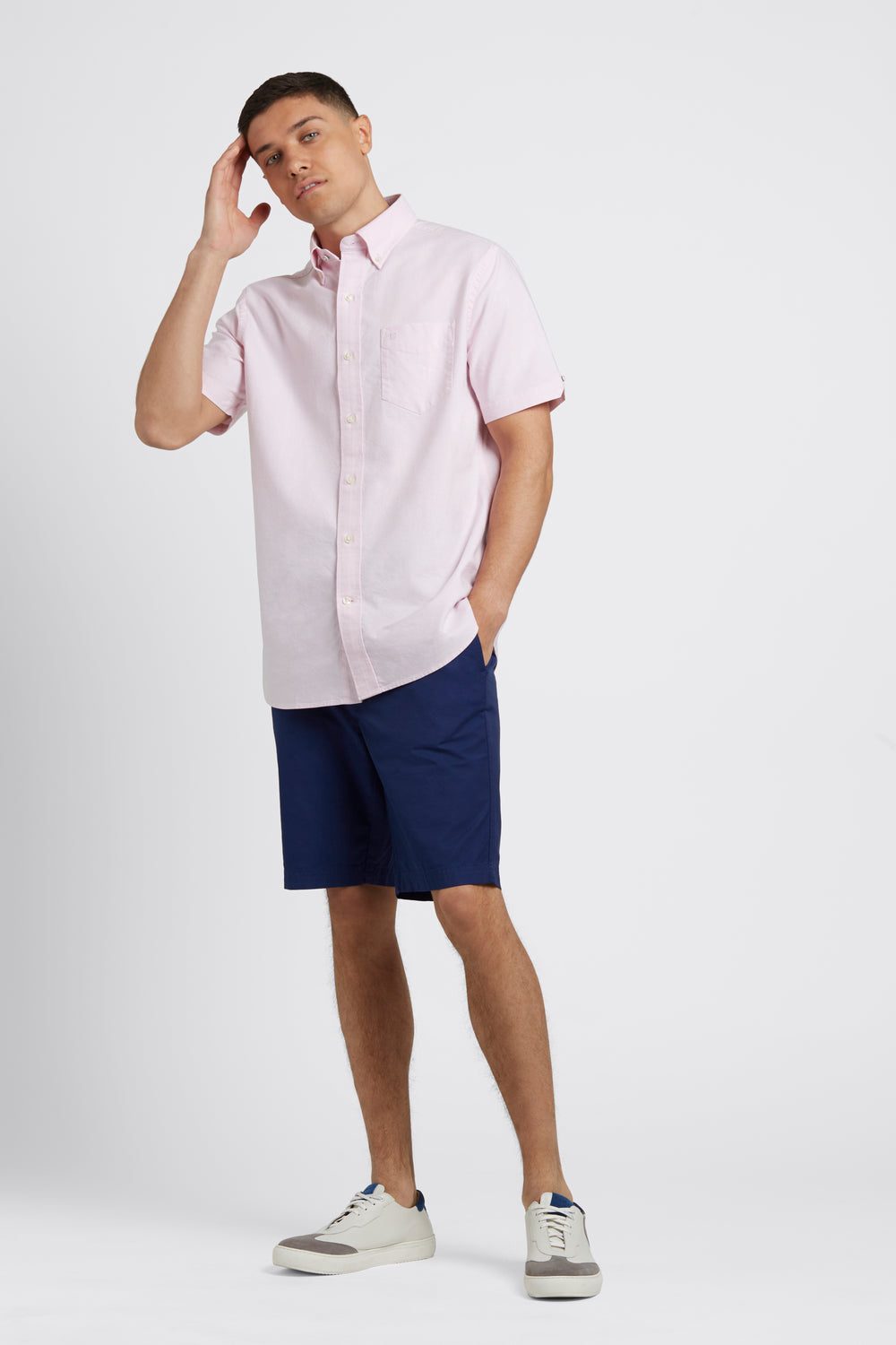 Camicie Ben Sherman Short Sleeve Brighton Oxford Organic Rosa | 918570-VSK