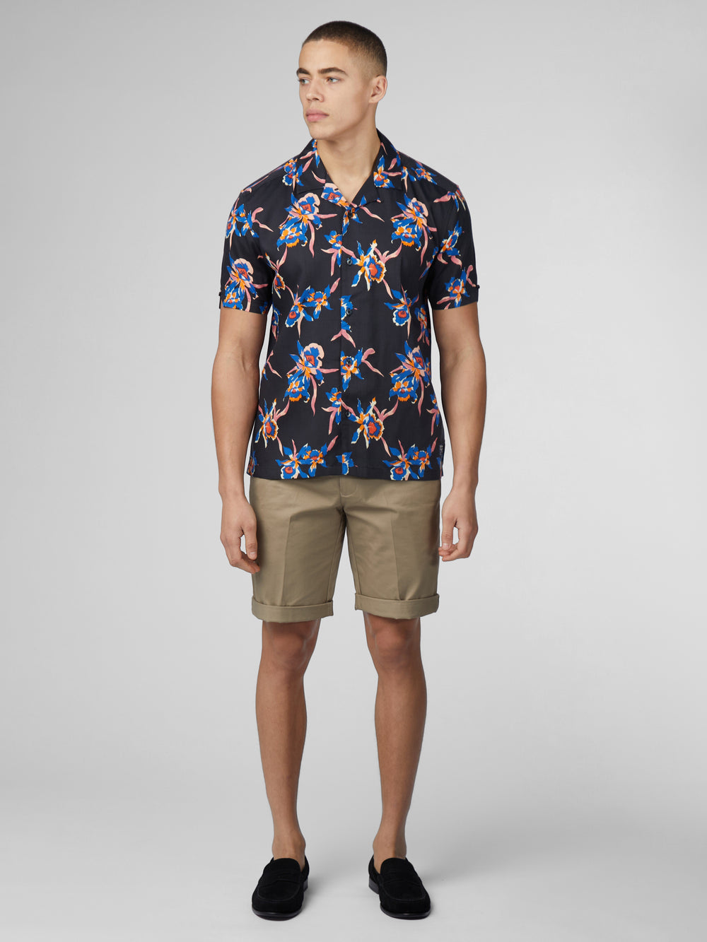 Camicie Ben Sherman Signature Botanical Print Nere | 610928-QWZ